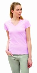 Lady-Fit Valueweight V-neck T 